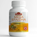 메가 EPA/DHA의 우수한 질 60 softgels, EPA & DHA를 가진 물고기 기름 보충교재 - 심장 & 뇌 건강을 승진시킵니다 - 비 GMO - 60의 서빙