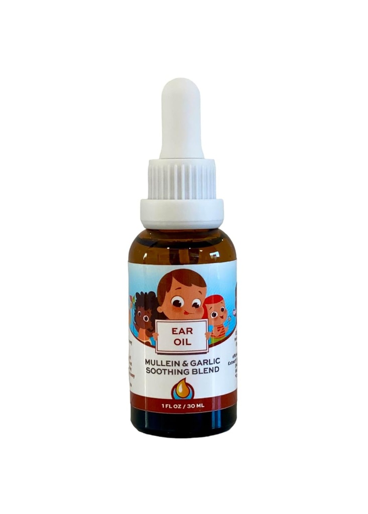 Punkin Butt Baby Ear Oil | 유기농 마늘, Mullein, Calendula Ear Drops 유아용 안전 (1 oz)