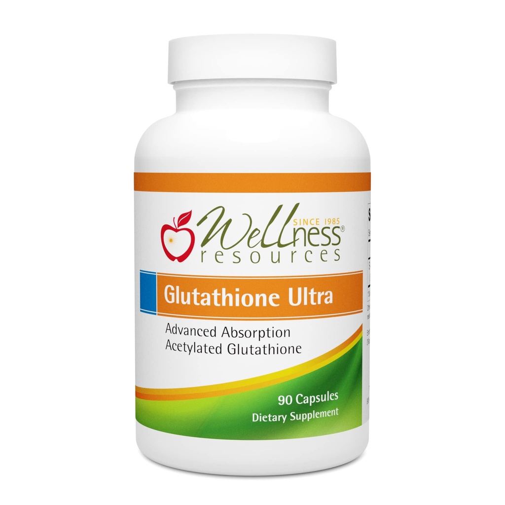 웰빙 자원 글루타티온 울트라 보충 - Bioavailable S-Acetyl L-Glutathione (SAG) - 산화 방지제, 해독 및 세포 건강 면역 지원 - 높은 흡수, 비 GMO, 글루텐 프리, 90 캡슐
