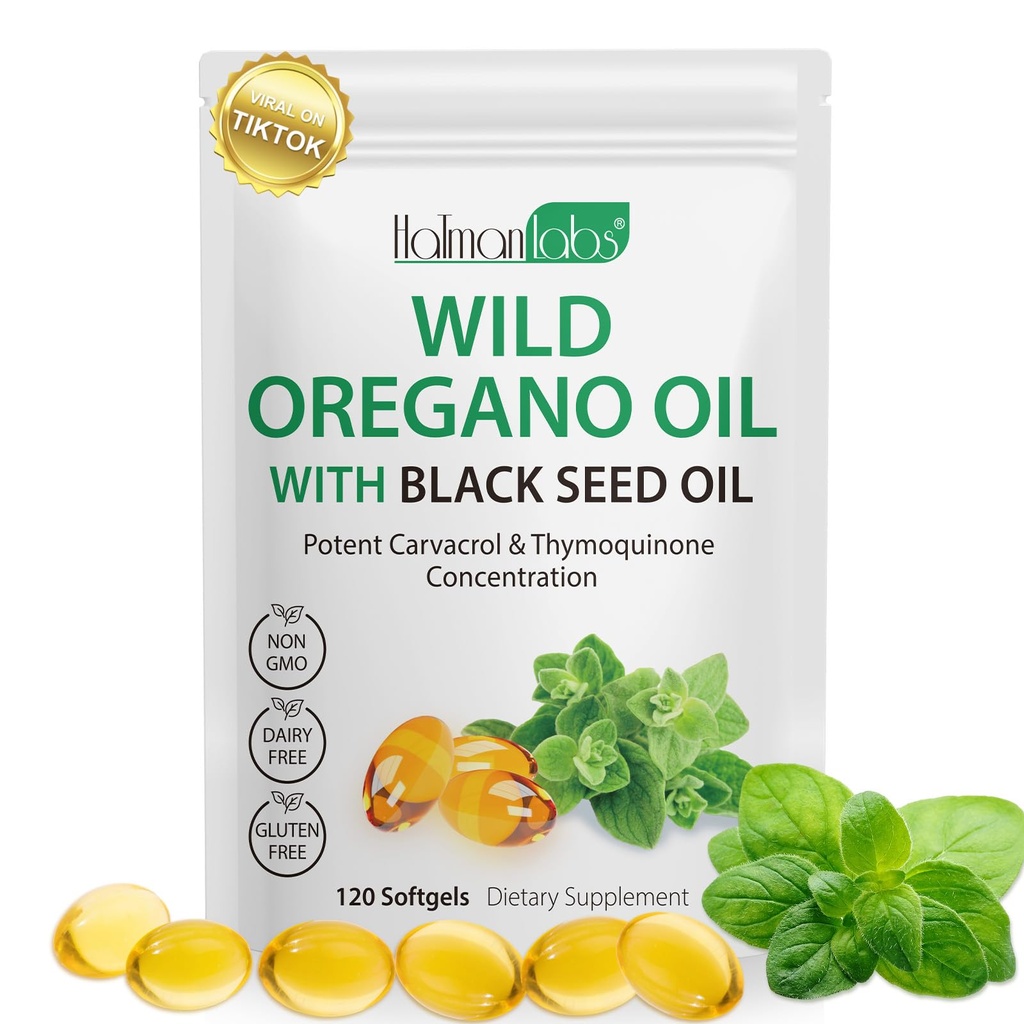 Oregano 기름 캡슐, 까만씨 기름을 가진 Oregano의 1개의 기름, Oregano 기름 보충교재 캡슐, Oregano 추출물의 유기 기름, 비 GMO, 글루텐 자유로운