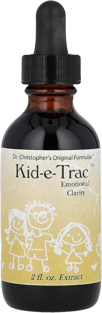 Christopher의 Original Formulas Organic Kid-e-Trac Extract Liquid, Alcohol Free Children's Formula, Mental & Emotional Clarity, Brain Function & Calming, 2 oz 지원