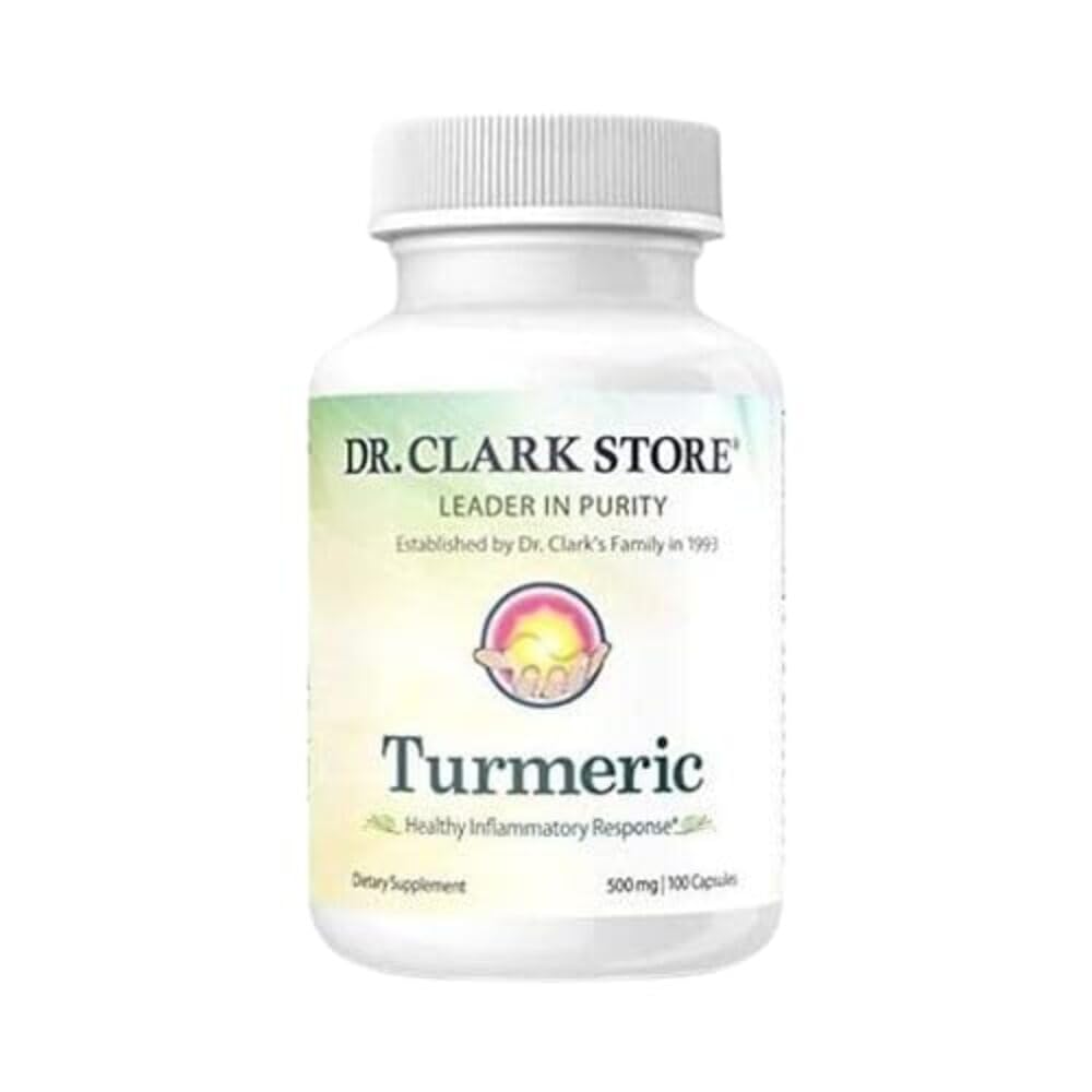 Clark Store Turmeric Curcumin 500mg - 100 캡슐, 면역 지원, 자연 초본 보충, 비 GMO, Vegan, 산화 부스트