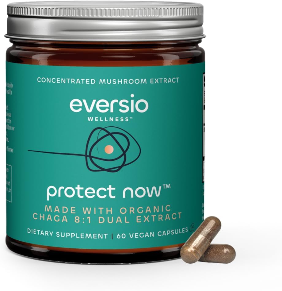 지금 유기 Chaga 버섯 보충을 보호하십시오 - 8 : 60 Vegan 캡슐 (450mg) 60 서빙 - 유기 Wild-Harvested Chaga