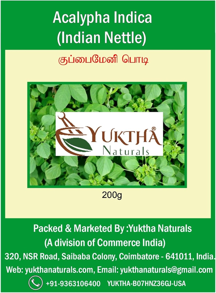 Naturals Harita Manjari Kuppaimeni/Acalypha Indica 분말/인도 Nettle - 200g