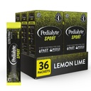 Pedialyte 스포츠 전해질 분말, 근육 지원을 위한 5개의 열쇠 Electrolytes를 가진 빠른 Hydration, 도중 & 운동 후에, 레몬 Lime, 0.49-oz 소포 (36 조사)