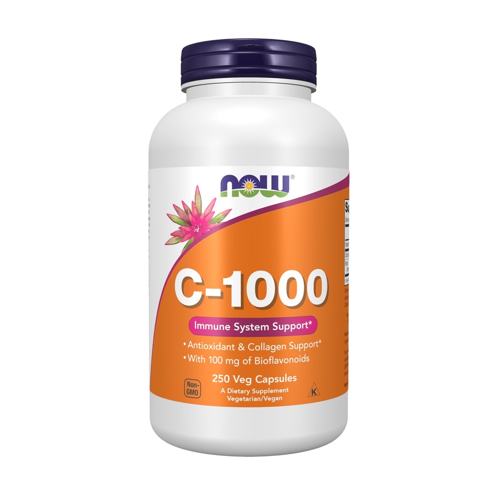 지금 식품 보충제, 비타민 C-1,000 Bioflavonoids 100 mg, 산화 방지제 보호 *, 250 Veg 캡슐