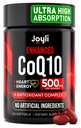 높은 흡수 CoQ10 500MG - 심장 건강 및 에너지 생산을 위한 Co Q 10 보충교재 120 Softgels - Coenzyme Q10를 가진 CoQ10 영양 보충교재를 강화했습니다 - coq10 400mg softgels에 대안