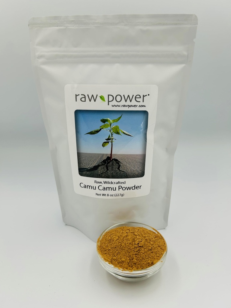 익지않는 힘 위장 Camu 베리 분말, 8개 oz (227g), 익지않는, wildcrafted, 100% 순수한, 비 GMO, 유기