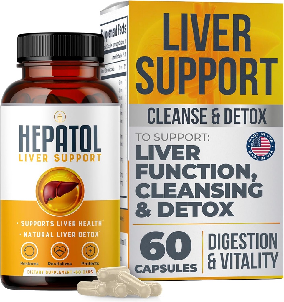 Liver Cleanse Detox - 심황을 가진 초본 생계 보충교재; L-Cysteine Detox 지원 간 건강; 건강한 소화 - 간호 지원 Detox Cleanse 보충교재 - 60 Ct (1)