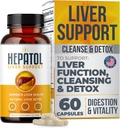 Liver Cleanse Detox - 심황을 가진 초본 생계 보충교재; L-Cysteine Detox 지원 간 건강; 건강한 소화 - 간호 지원 Detox Cleanse 보충교재 - 60 Ct (1)