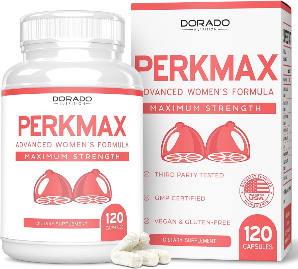 여성을위한 모유 지원 알약 (120 카운트) - Boob 및 Bust Support Supplement for Women - Fenugreek, Saw Palmetto, L-Tyrosine, Dong Quai & Fennel Seed Extract 글루텐 무료 - Non-GMO & USA MADE