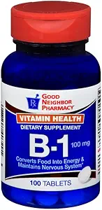 좋은 이웃 약학 비타민 B-1 100mg 정제, 100 조사