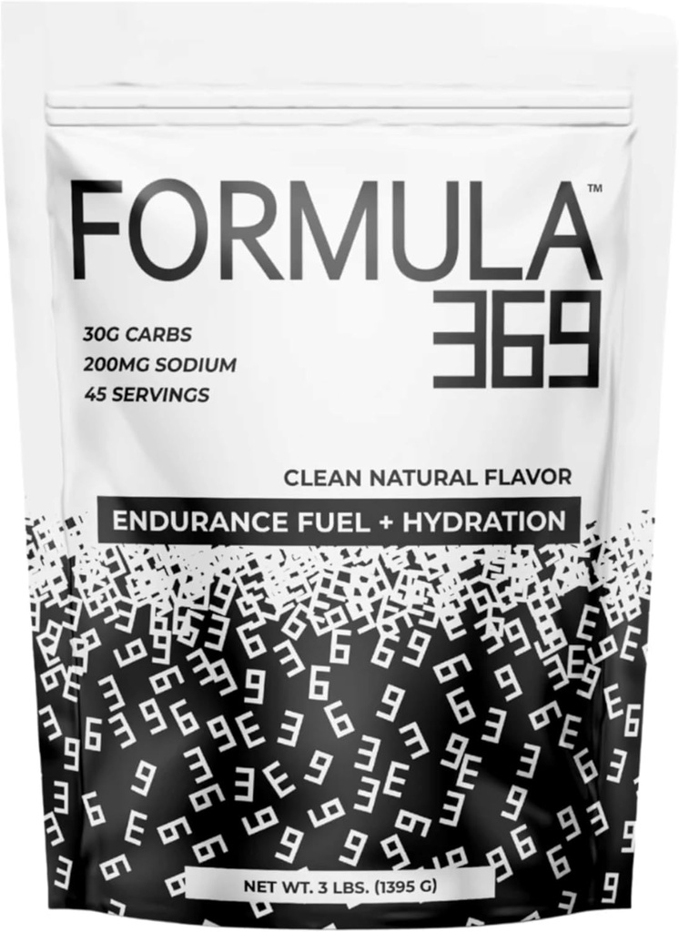 공식 369 내구시간 및 에너지 음료 믹스 - 30g 캐비넷 + 일렉트로닉스 | Vegan | (3lb, Unflavored)