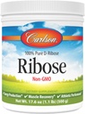 Carlson - 늑골, 100 % 순수 D-Ribose, Non-GMO, 에너지 생산, 근육 회복 및 운동 성능, 17.6 oz (500g)