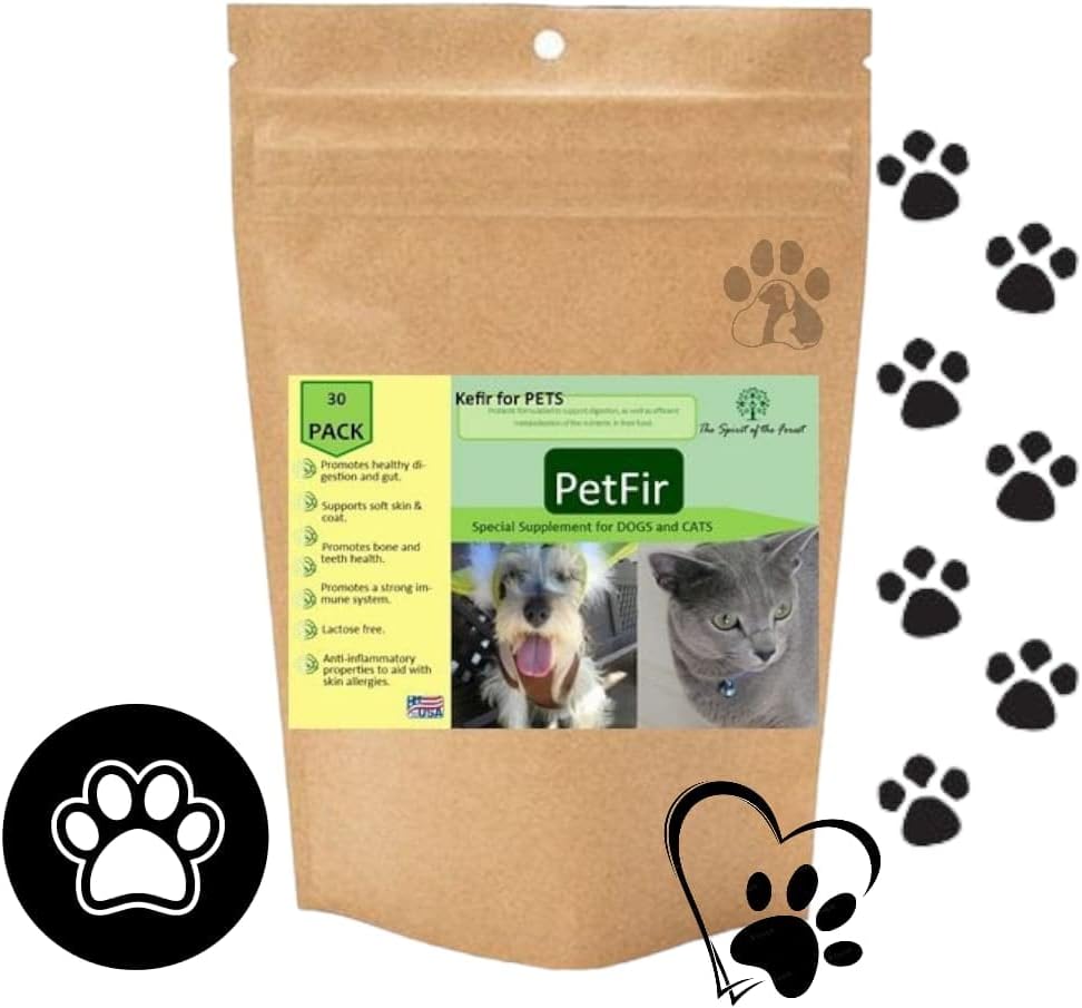 애완 동물 팩 Kefir 개와 고양이 보충 애완 동물 프로 바이오 틱 개 고급 프로 바이오 틱 개 (50 gr)