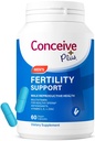 남성용 CONCEIVE PLUS 비료 지원 | 아연, 비타민 C, E, 셀렌 남성용 불임성 보조제 | 정자 건강 및 개념용 무성 활성제 멀티비타민 | 30일간 60대