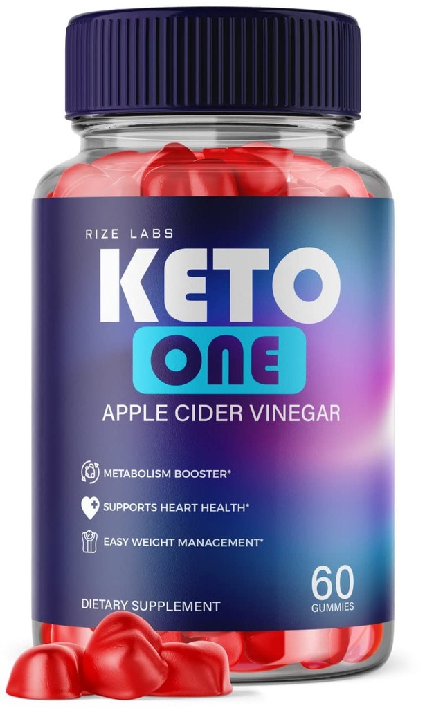 실험실을 rize - 체중 감량을위한 Keto One ACV Gummies - Apple Cider Vinegar - Belly Fat (60 Gummies)에 고급 에너지 공식 보충