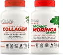 Full Life Hydrolyzed Collagen 및 Moringa Oleifera 캡슐 - 규정식 보충제 - 여성과 남성, 글루텐 - 무료 - Veggie 캡슐에 대한 Bovine Collagen 알약