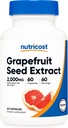Nutricost 자몽 씨앗 추출물 2,000mg, 60 채식 캡슐 - 글루텐 무료, 비 GMO