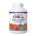 자연적인 요인, 아이 Chewable 비타민 C 500 mg의 지원 면역력, 뼈, 이 및 Gums, 블루베리, 라즈베리 및 Boysenberry, 90의 조사 (1의 포장)