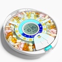 경보를 가진 Elderly를 위한 격상된 자동적인 알약 분배기: 28 구멍, 혼합 증거 기술 & XL LCD를 가진 똑똑한 알약 분배기 기계, 매일 약 관리를 위한 강화된 내구성