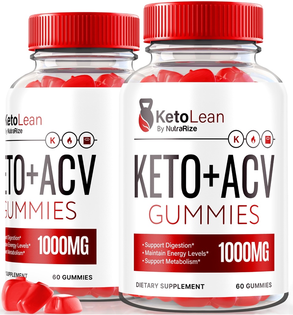 (2 팩) Keto Lean Keto ACV Gummies, Keto + ACV Gummies, 모든 자연 애플 Cider Vinegar 1000MG, ACV Keto Gummy Supplement, Keto 비타민, 공식 Keto Plus ACV, KetoLean 리뷰 (120 Gummies)