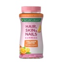 Nature 's Bounty Optimal Solutions Hair, Biotin 및 Collagen, Citrus-Flavored Gummies 비타민 보충, 2500 mcg, 80 Ct, 40 총 서빙