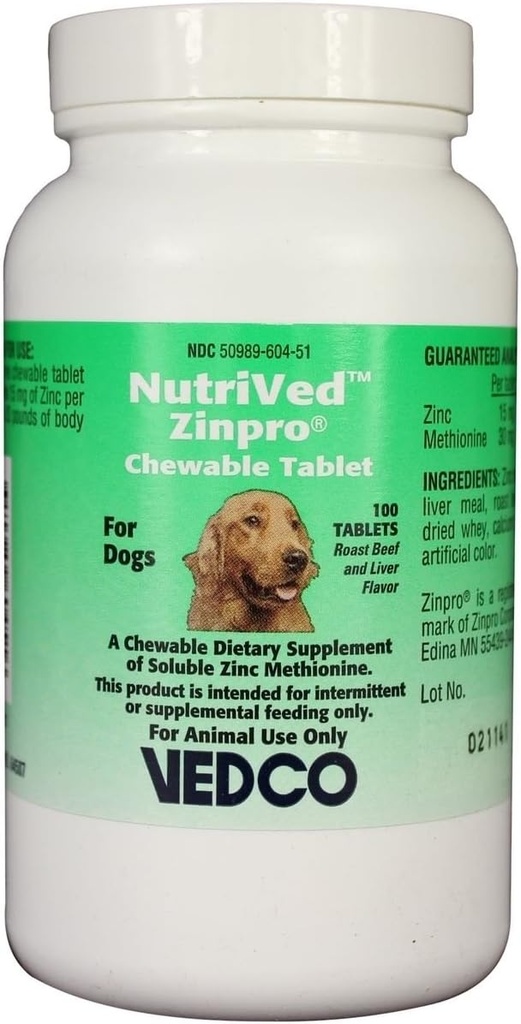 NutriVed ZinPro는 개 (100 개) 용 주사
