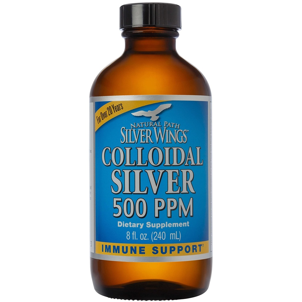 자연적인 경로는 날개 Colloidal 은 500ppm (2,500mcg) 면역 지원 보충교재 8 fl. oz.