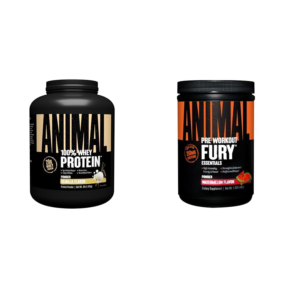 동물 100% Whey 단백질 분말 바닐라 4lb 뭉치 모피 전 운동 분말 보충교재 수박 16.96oz