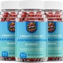 NYUM NutritionTM 유기 KSM-66 Ashwagandha Gummies, 3-Pack, 혼합 야생 열매
