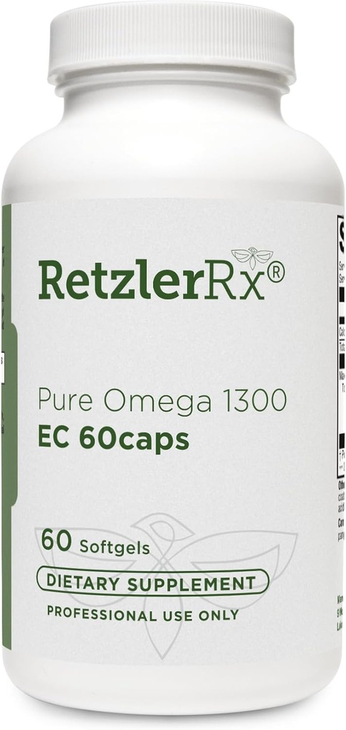 호르몬Synergy 오메가 1300의 EC 물고기 기름 Softgels - 강화된 흡수를 가진 높 Strength 오메가 3 보충교재 - 확인되는 IFOS, Enteric는, 600mg EPA, 260mg DHA - 60 조사 입혔습니다