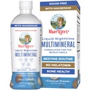 MaryRuth's Liquid Nighttime Multimineral | No Melatonin | Bedtime Routine | 마그네슘 시트레이트 | 칼슘 | 아연 | 비타민 D3|4 맛있게 사용 가능 | 설탕 무료 | 글루텐 무료 | 15.22 Oz