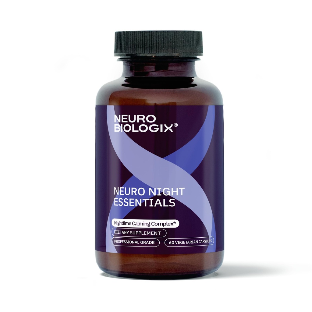 Neuro Night Essentials – GABA, Melatonin, Valerian Root, LTheanine, Magnesium & More와 자연 야간 지원 – Relaxation, Mood Balance & Rest – 60 Veg Capsules – 미국에서 만든