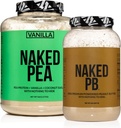 NAKED 낙농장 자유로운 단백질 뭉치: 5LB 바닐라 Pea와 2LB PB