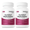 여성용 Fairhaven Health FertilAid | 여성용 Prenatal Vitamin Fertility 보조제 | Vitex와 Folate를 사용한 컨셉 | 지원 주기 정기 및 Ovulation* | 180 캡슐