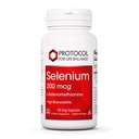 프로토콜 셀레늄 200mcg - 면역 지원, 갑상선 및 전립선 건강 * - 셀레늄 보충제 - 채식주의, 코셔 & 할랄 - 90 Veg 모자