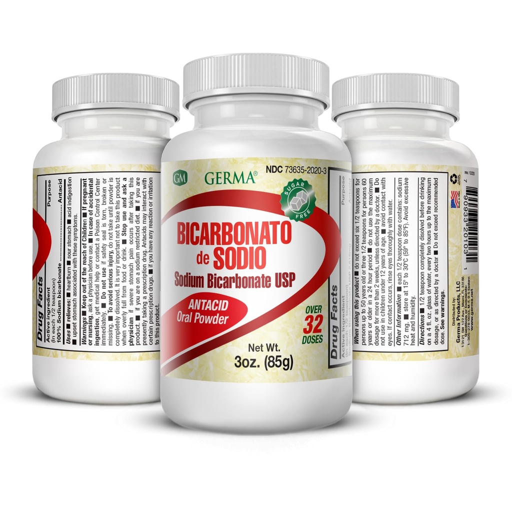 나트륨 중탄산염 USP 3oz 분말 Bicarbonato de Soda 3 팩