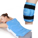Injuries Reusable 대형 겔 아이스 랩을위한 전체 백업 아이스 팩 허리 통증 완화 및 XL 무릎 얼음 팩 랩 수술 후 전체 무릎 주위에 전체