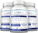공인 과학 GABA + - Calm을 촉진, 수면 향상, 부스트 무드 - GABA, L-Theanine, L-Arginine, 비타민 B6, BioPerine - 높은 흡수 - 180 캡슐 - 채식주의자