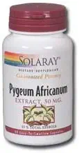 Solaray - Pygeum Africanum (Extract), 50 mg, 60 캡슐