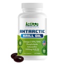 Active Lifestyle Antarctic Krill Oil Supplement, 높은 흡수 EPA, DHA, Astaxanthin & Phospholipid, Red Krill, GMO Free, Gluten Free, Soy Free, Dairy Free, Lab Tested, Made in USA