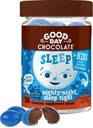 아이를위한 좋은 일 초콜릿 멜라토닌 [50 카운트] - Chamomile 및 Melatonin 1 mg이있는 Fair Trade Non-GMO 초콜릿 - Toddler Melatonin, 아이 자연적인 수면 보조 3 및 Up