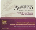 Aveeno 1% Hydrocortisone 반대로 Itch 크림, 1개 Oz (3의 포장)