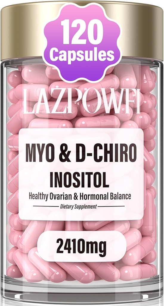 Inositol 보충교재 - Myo-Inositol와 D-Chiro Inositol 플러스 Folate와 비타민 D - 여성을 위한 건강한 호르몬 균형 & 건강한 타원형 지원 40:1 비율-009