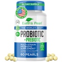 여성 & 남성 & 아이를위한 지구의 진주 프로바이오틱스 - BIO-Tract®, 4 Billion CFU, Gut Health Support (60 일 공급)와 진주 모양 Probiotic & Prebiotics