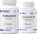 Tesseract Gut & Immune 지원 번들 – ProButyrate 600mg & QuerciSorb Quercetin 400mg, 120 + 90 캡슐, Hypoallergenic, 위장 & 면역 건강