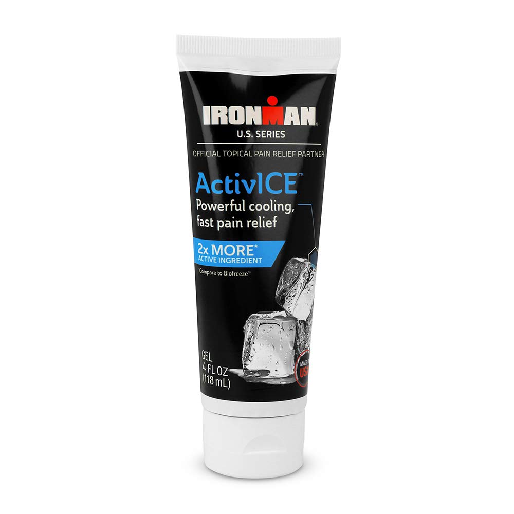 Curad IRONMAN ActivICE 화제 냉각 젤, 관절염, 관절, 근육, 뒤 & 몸 통증 및 통증, 4-oz (1 개) 통증 완화