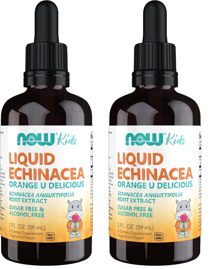 지금 보충 교재, 점적기를 가진 아이 액체 Echinacea, 면역 체계 지원, 아이를 위해 공식화하는, 2 Fl Ounce, 포장 May Vary (포장 2)