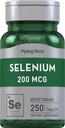 배관 바위 셀레늄 200mcg | 250 정제 | 채식주의, 비 GMO, & 글루텐 무료 수풀